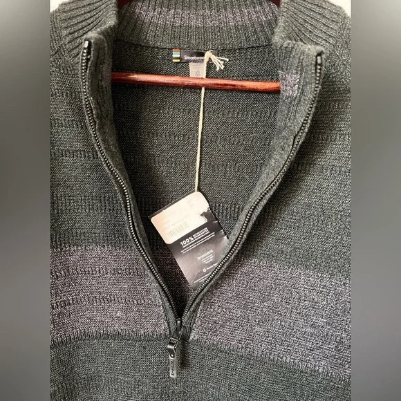 NEW Mens Smartwool Ripple Ridge Half Zip Sweater XL - Picture 6 of 12